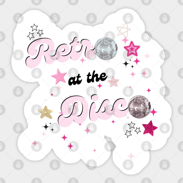 Retro at the disco Sticker by Once Upon a Find Couture 